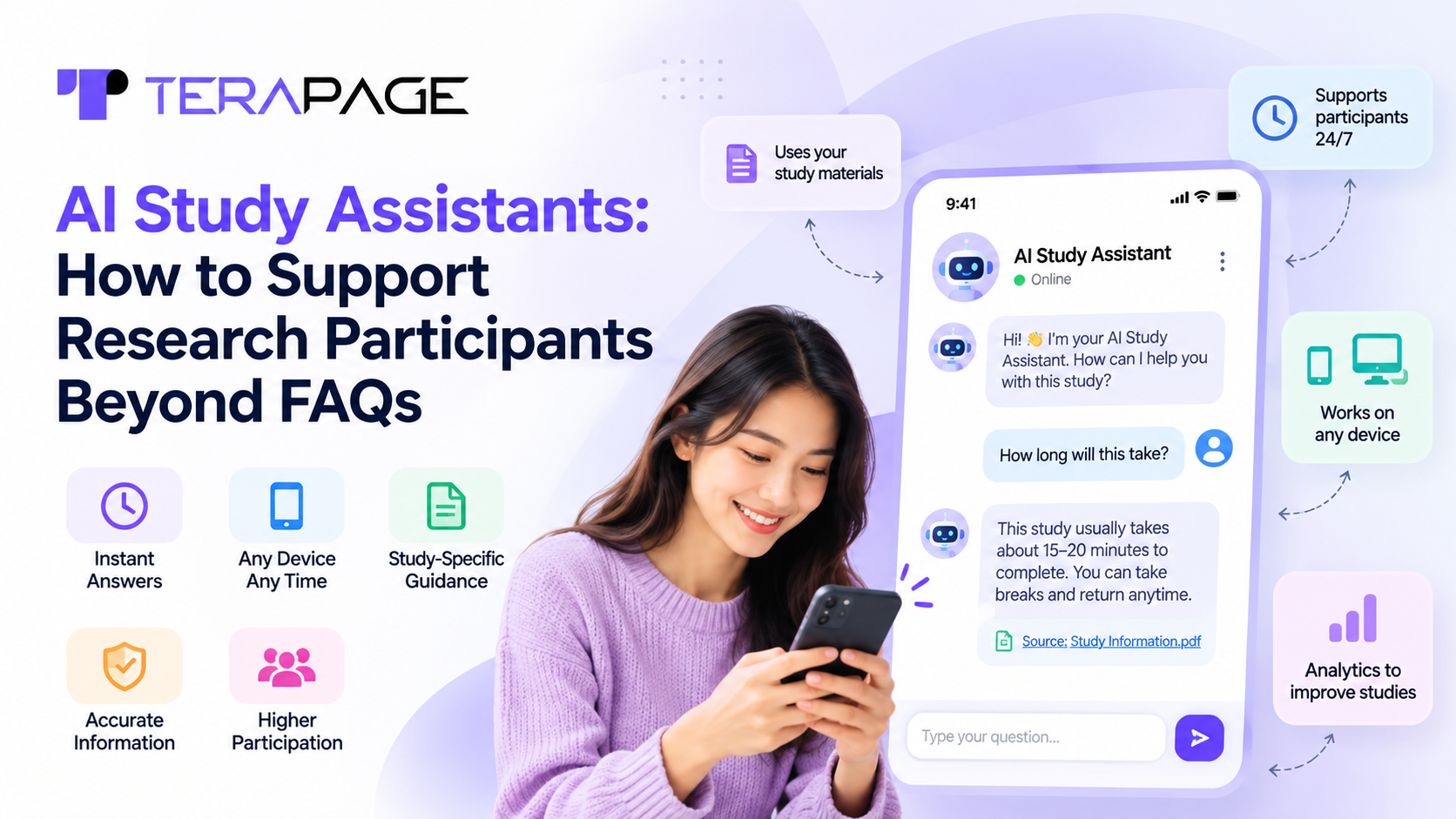 AI study assistants: how to support research participants beyond FAQs