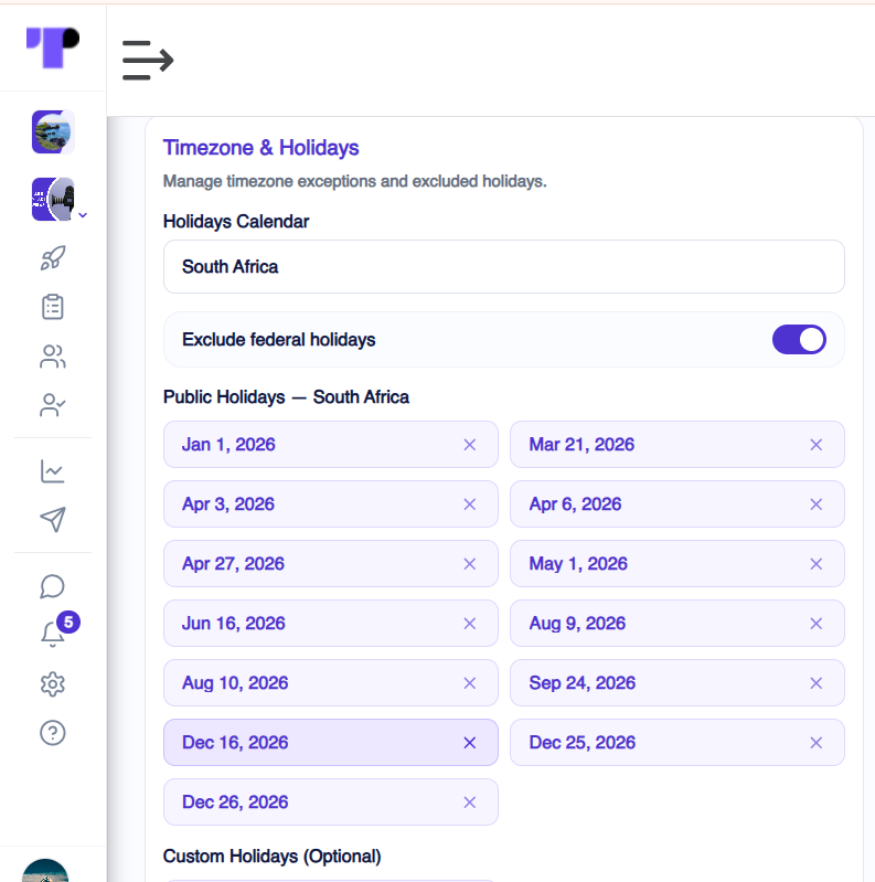 Global call scheduling for AI telephone interviews that accounts for time zones and public holidays by country