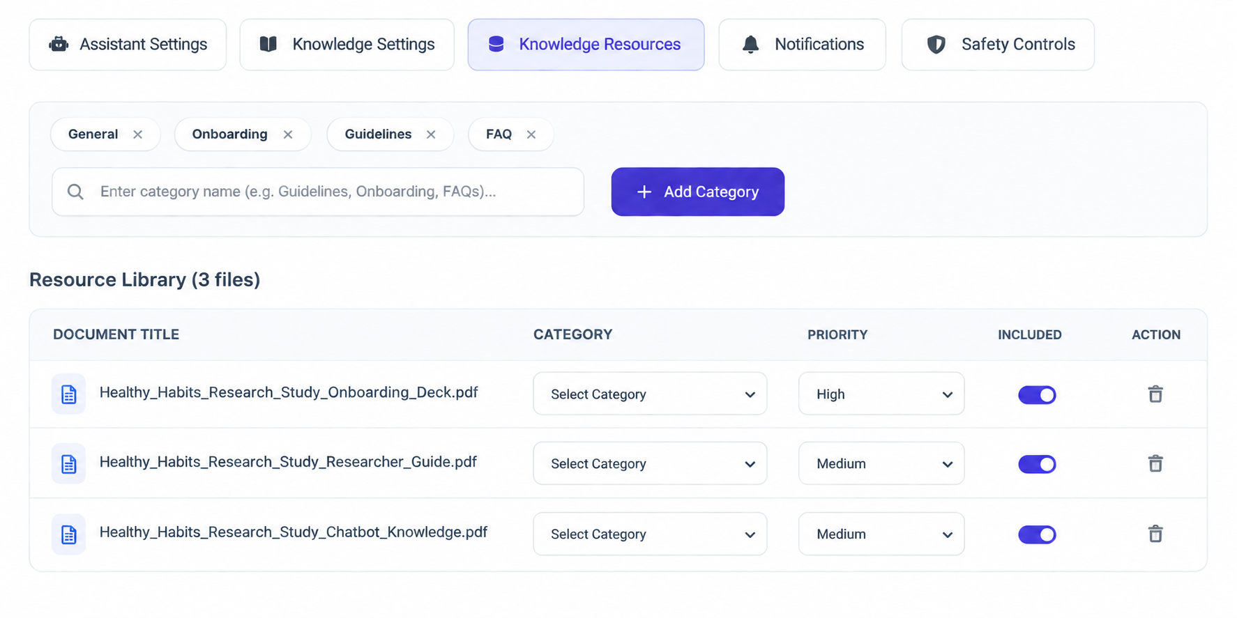 Terapage AI Chat Assistant participant chat interface