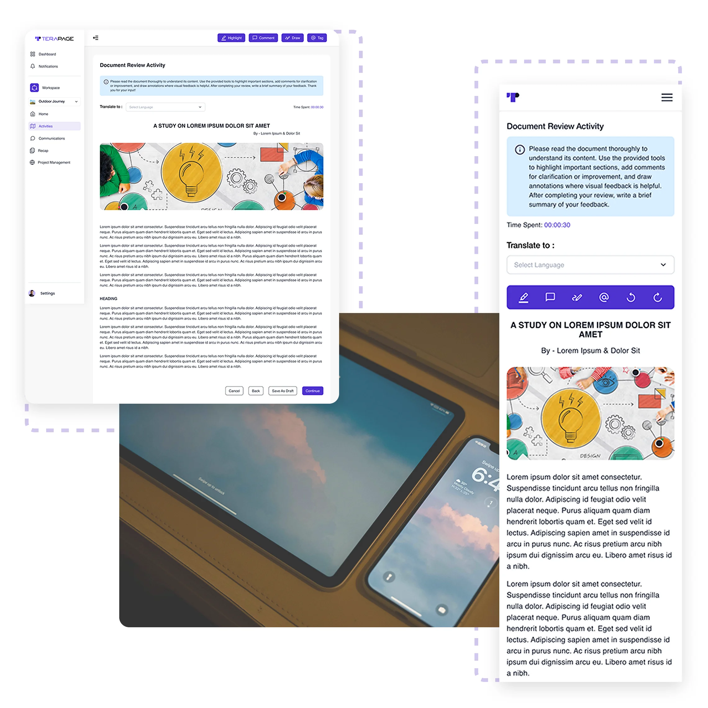 Terapage: online qualitative and quantitative market research platform