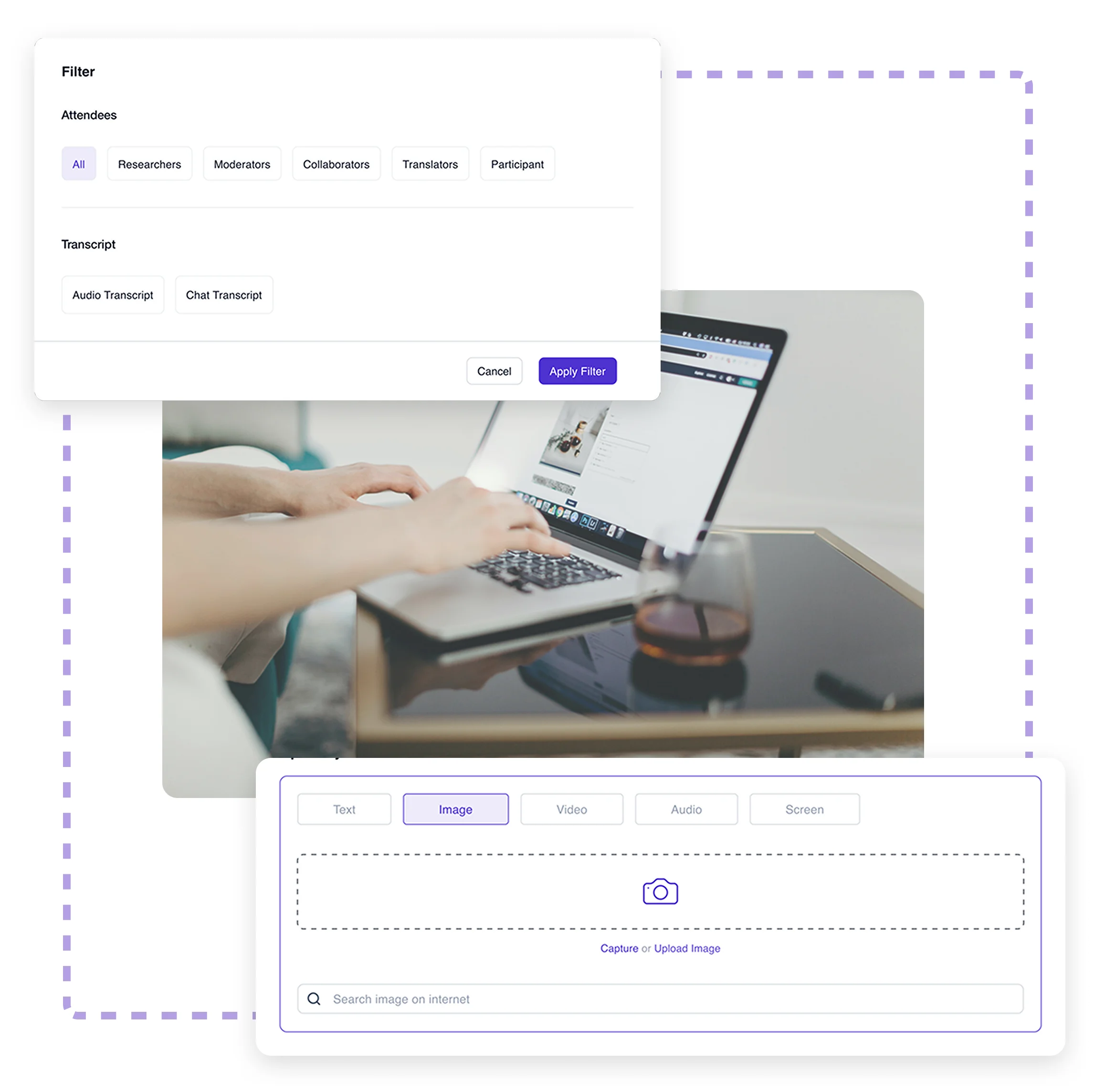 Terapage: online qualitative and quantitative market research platform