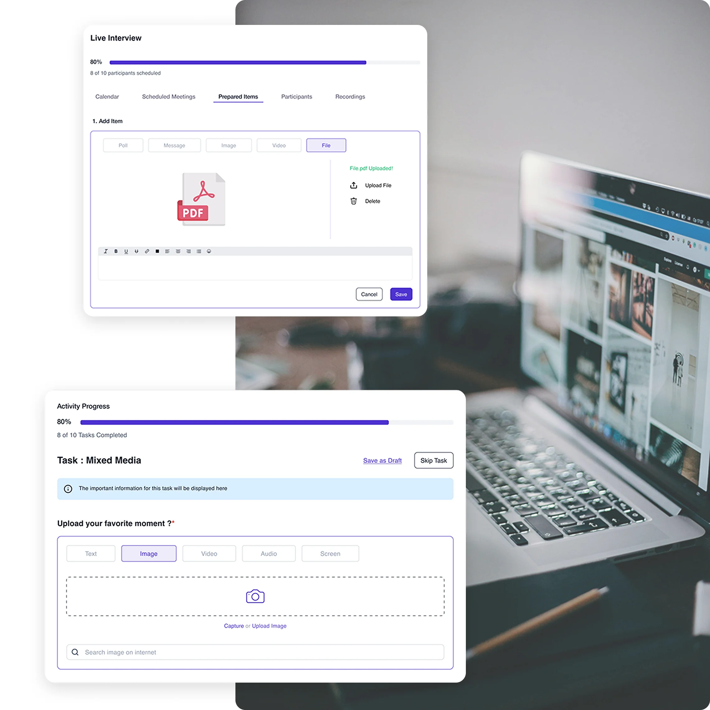 Terapage: online qualitative and quantitative market research platform