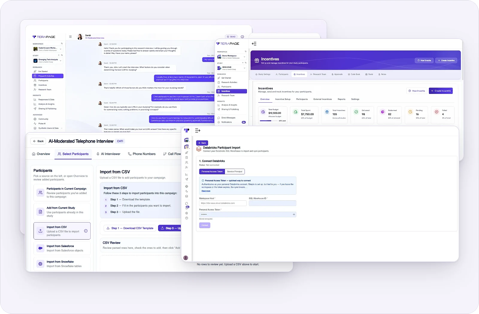 Flexible Integration in Terapage